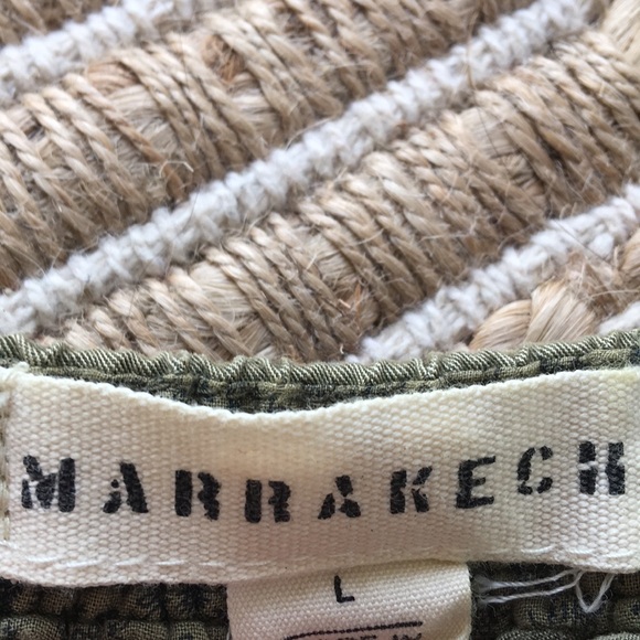 Anthropologie Marrakech Army Green Skirt Large - Picture 4 of 7